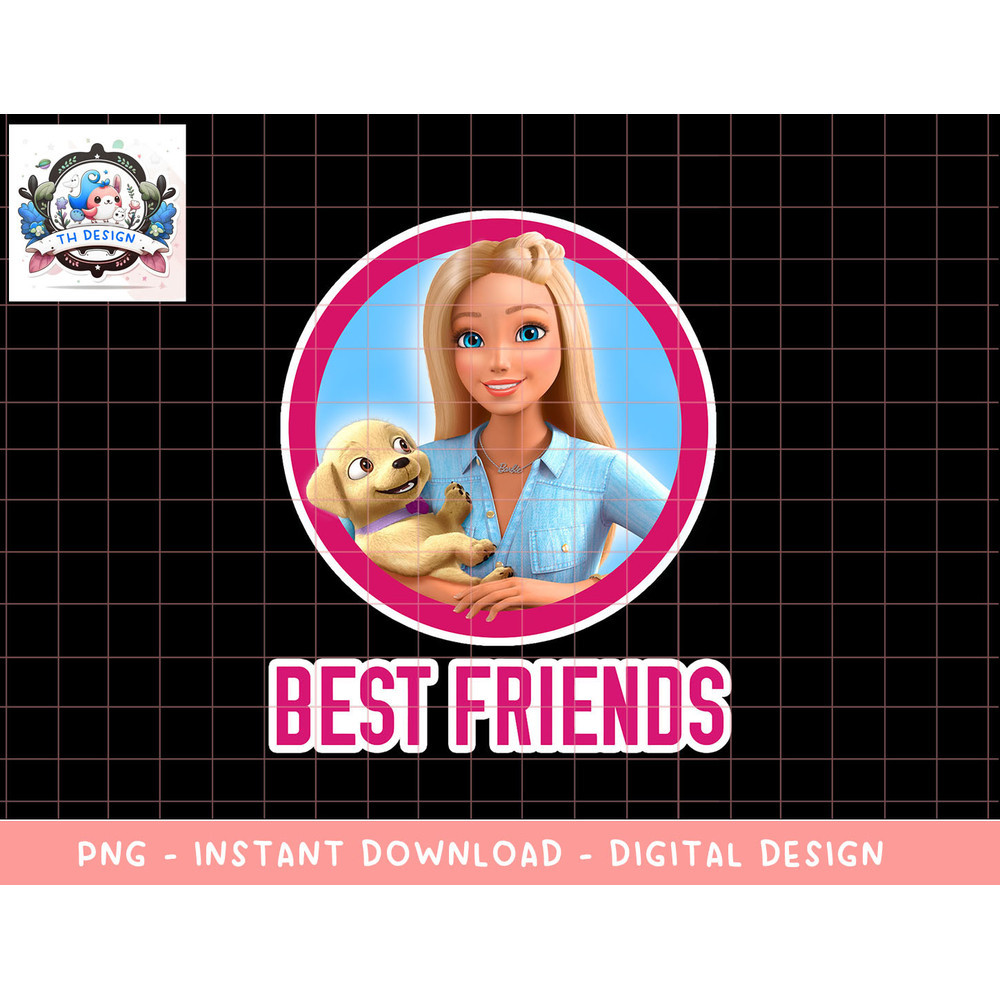 Barbie Dreamhouse Adventures Barbie and Puppy LS png, sublimation Long Sleeve png, sublimation copy.jpg