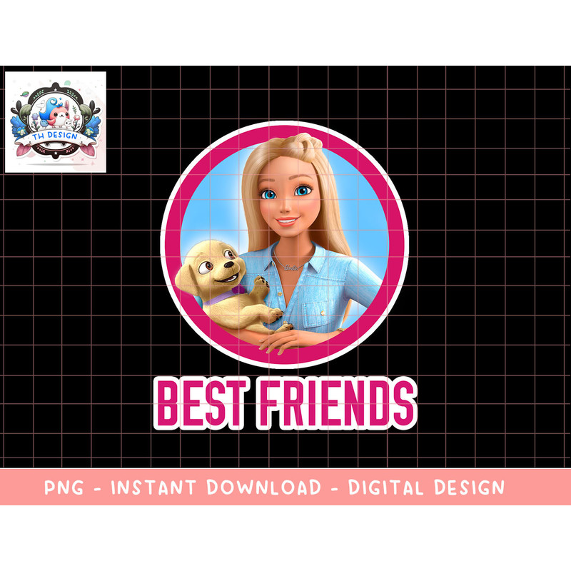 Barbie Dreamhouse Adventures Barbie and Puppy LS png, sublimation Long Sleeve png, sublimation copy.jpg