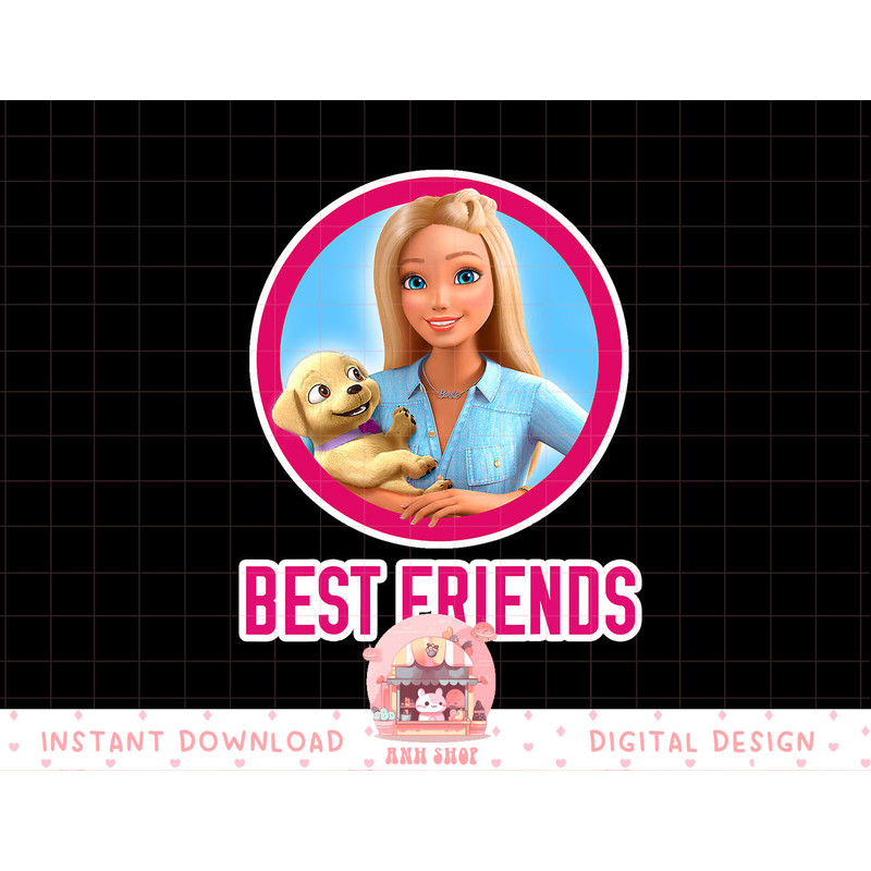 Barbie Dreamhouse Adventures Barbie and Puppy png, sublimation copy.jpg