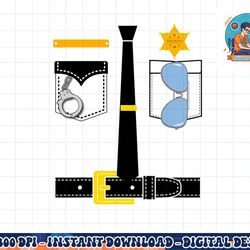 police uniform costume halloween kids png, sublimation copy