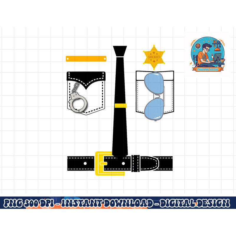 Police Uniform Costume Halloween Kids png, sublimation copy.jpg