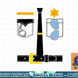 police uniform costume halloween kids png, sublimation copy