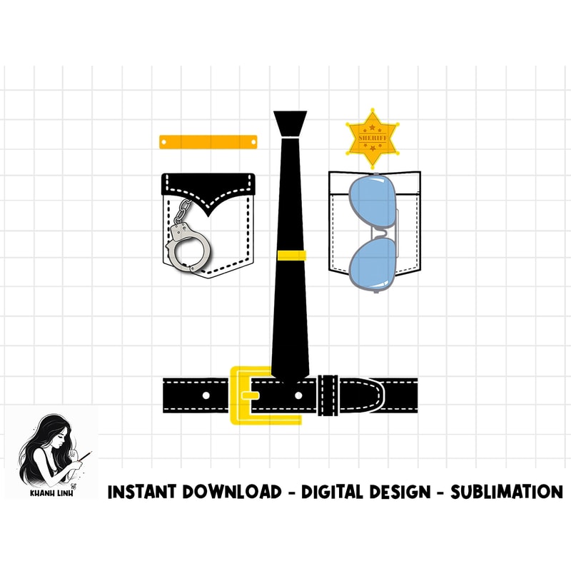 Police Uniform Costume Halloween Kids png, sublimation copy.jpg