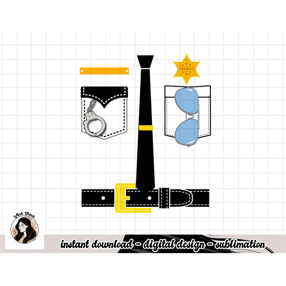 Police Uniform Costume Halloween Kids png, sublimation copy.jpg