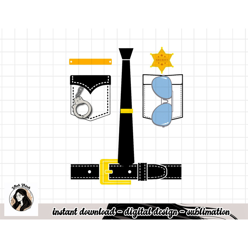 Police Uniform Costume Halloween Kids png, sublimation copy.jpg