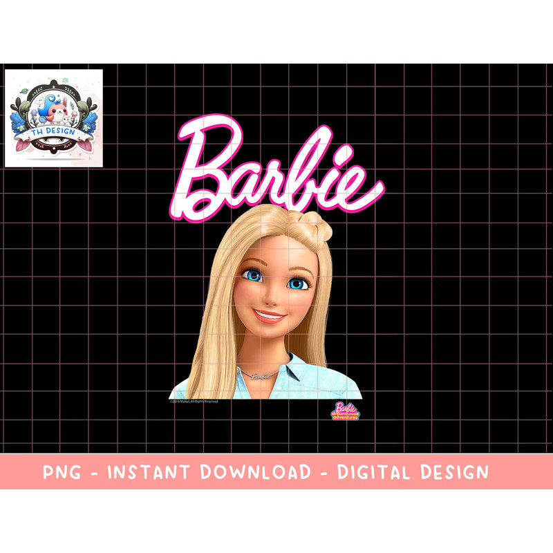 Barbie Dreamhouse Adventures Barbie Portrait png, sublimation copy.jpg