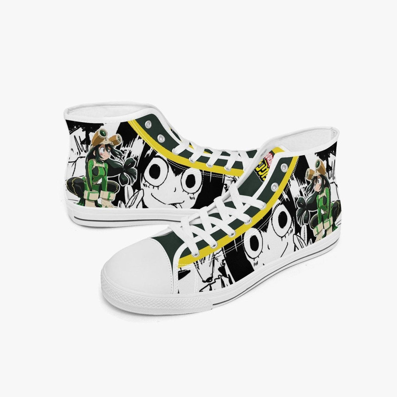My Hero Academia Asui High Canvas Shoes for Fan, My Hero Academia Asui High Canvas Shoes Sneaker