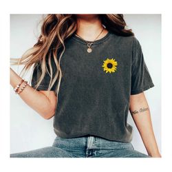 Sunflower Shirt, Floral Tee Shirt, Flower Shirt,Garden Shirt, Womens Fall Shirt, Sunflower Tshirt Sunflower Shirts Sunsh