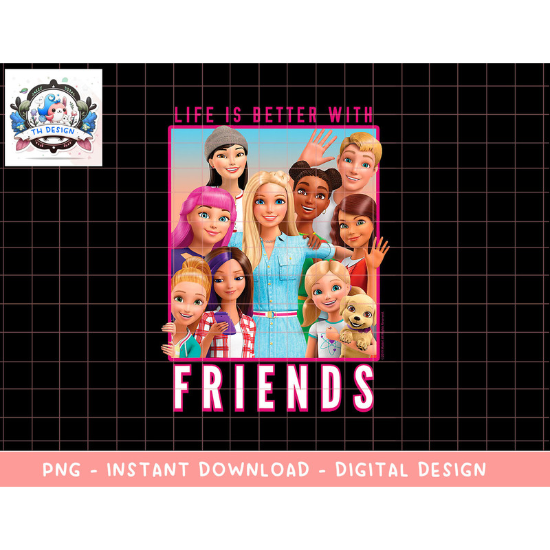 Barbie Dreamhouse Adventures With Friends png, sublimation copy.jpg