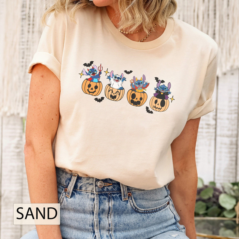 Cute Disney Halloween Shirt, Disney Stitch Shirt, Disney Winnie the Pooh Shirt, Halloween Party Shirt, Trick or Treat Tee, Halloween Pumpkin - 1.jpg