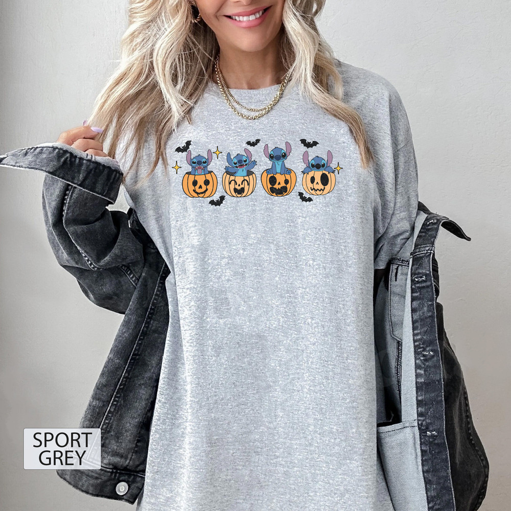 Cute Disney Halloween Shirt, Disney Stitch Shirt, Disney Winnie the Pooh Shirt, Halloween Party Shirt, Trick or Treat Tee, Halloween Pumpkin - 4.jpg