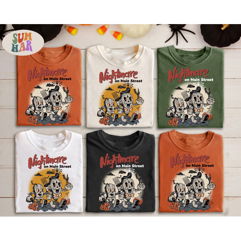 Grave Barber Halloween Pumpkin Shirt, Nightmare on Mainstreet Shirt, Vintage 90s Halloween Party Shirt, WDW Spooky Season, Trick or Treat - 1.jpg