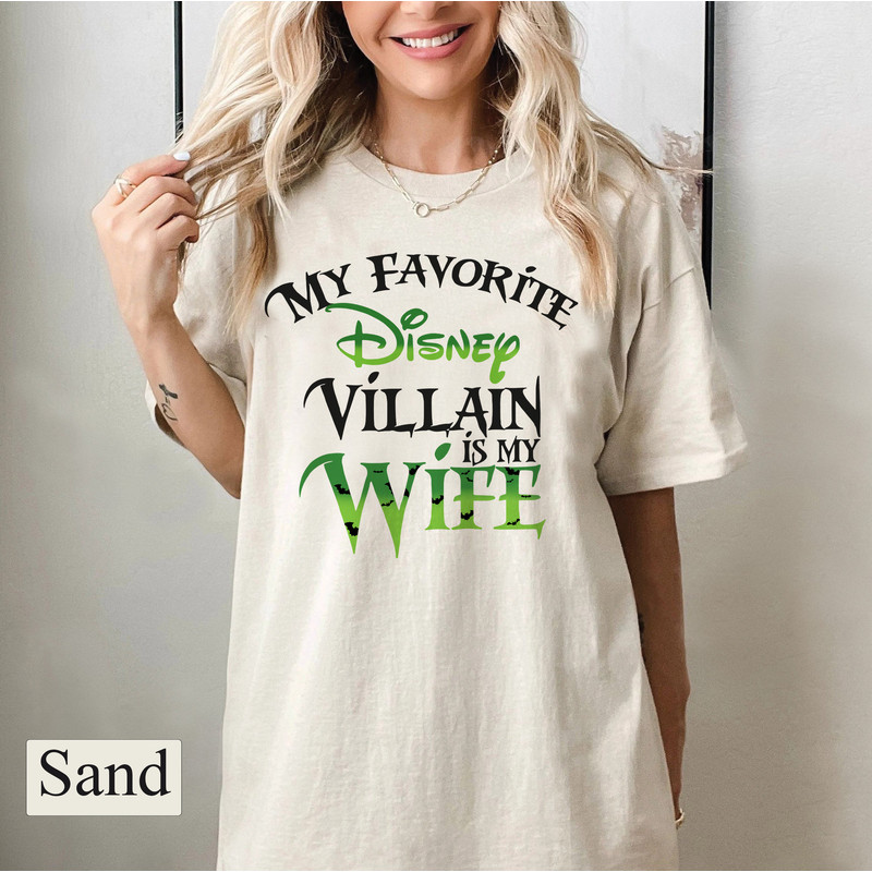 My favorite Disney Villain is my Wife Funny Shirt, Disney Shirt for Men, Disney Wife Shirt, Disney Halloween Gift, Disney Couple - 2.jpg