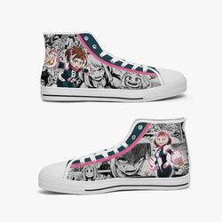 my hero academia uraraka high canvas shoes for fan, my hero academia uraraka high canvas shoes sneaker