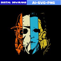michael myers svg, jason vorhees svg, horror character svg, halloween svg, png dxf file