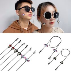 Disney Mickey Minnie Eyeglasses Chain Imitation Stitch Sunglasses Accessory Necklace Mask Hanging Rope