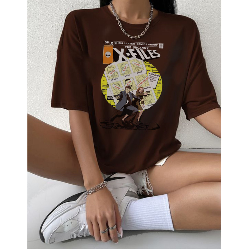 Vintage Style The X Files T Shirt, 90's Movie, Unisex Shirt, Horror movie, Scully And Mulder Case File vintage shirt - 1.jpg