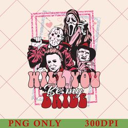 cute horror teams valentine day png, cute horror movie, horror character, horror kill, horror family, horror halloween
