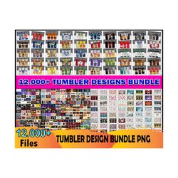 12.000 huge tumbler bundle png, skinny tumbler 20oz