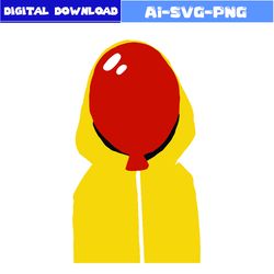 Georgie Denbrough Svg, Scary Clown Svg, Horror Movies Svg, Horror Character Svg, Halloween Svg, Png Dxf File