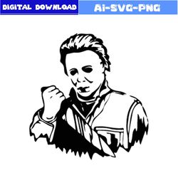 michael myers face svg, michael myers svg, horror svg, horror movies svg, horror character svg, halloween svg, png file