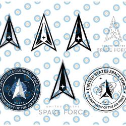 us space force vector svg, eps, dxf, png high res, jpg, pdf, webp cricut & silhouette cut files digital download active