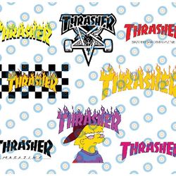 thrasher bundle svg, thrasher logo svg, thrasher brand logo svg, fashion logo svg, file cut digital download