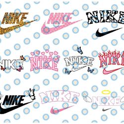 nike logo bundle svg, trending svg, nike logo svg, fashion brand svg, brand logo svg, digital download