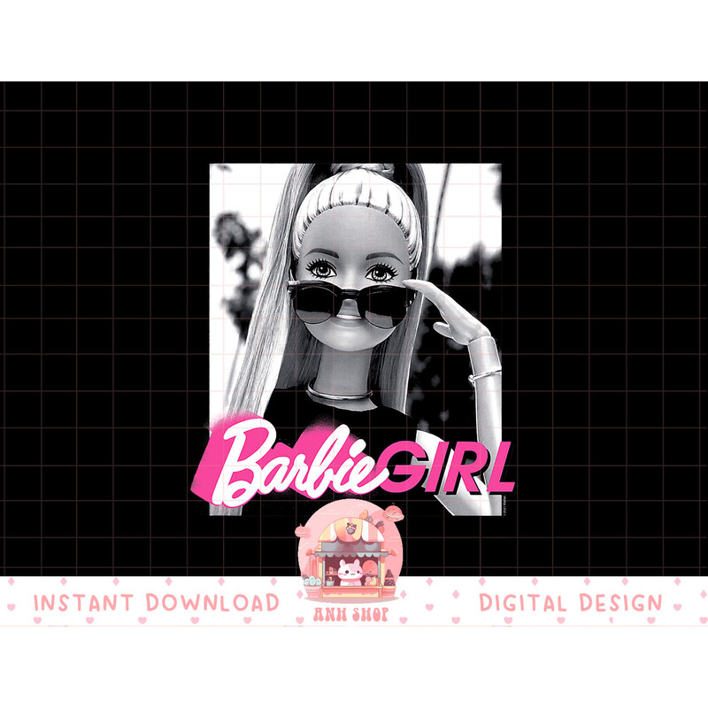 Barbie Girl Classic Fit png, sublimation - Black Cotton & Polyester Blend, Short Sleeve, Casual Style copy.jpg