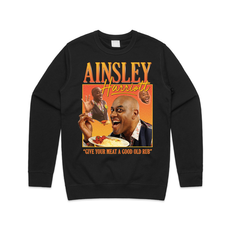 Ainsley Harriott Homage Jumper Sweater Sweatshirt Vintage Retro Funny 90s Icon Mens Womens - 1.jpg