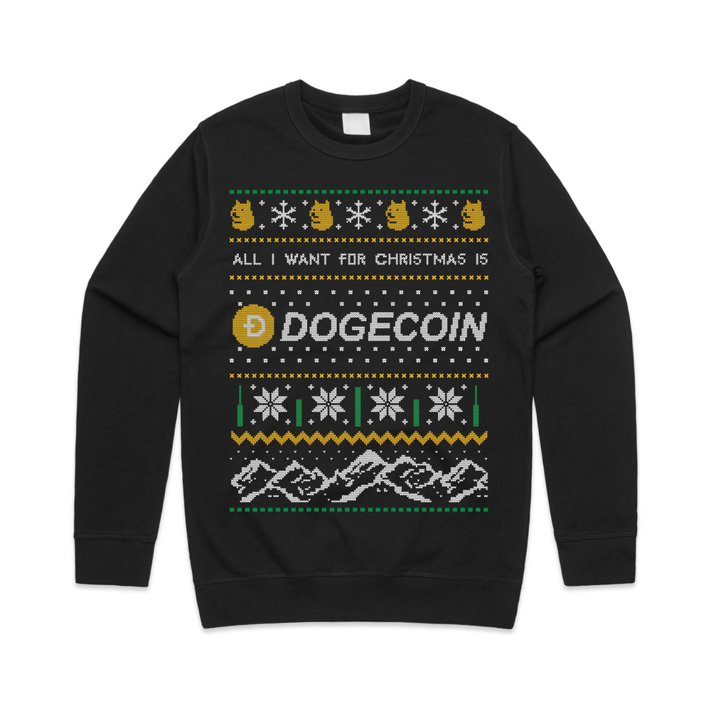 All I Want For Christmas Is Doge Jumper Sweater Sweatshirt Dogecoin Crypto Cryptocurrency BTC Xmas ETH - 1.jpg