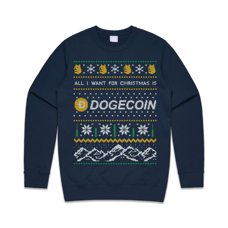 All I Want For Christmas Is Doge Jumper Sweater Sweatshirt Dogecoin Crypto Cryptocurrency BTC Xmas ETH - 3.jpg