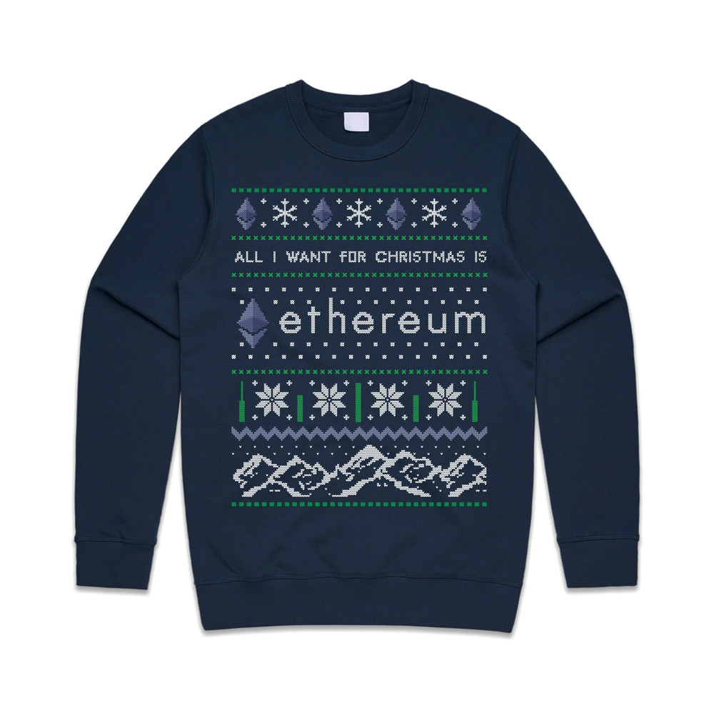 All I Want For Christmas Is ETH Jumper Sweater Sweatshirt Ethereum Crypto Cryptocurrency BTC Xmas Funny - 1.jpg