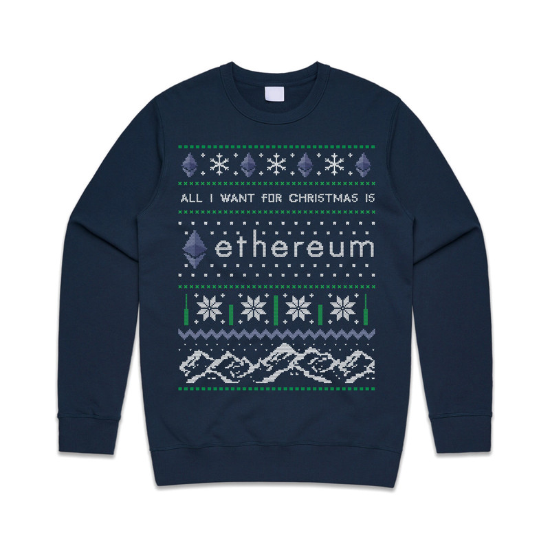 All I Want For Christmas Is ETH Jumper Sweater Sweatshirt Ethereum Crypto Cryptocurrency BTC Xmas Funny - 1.jpg
