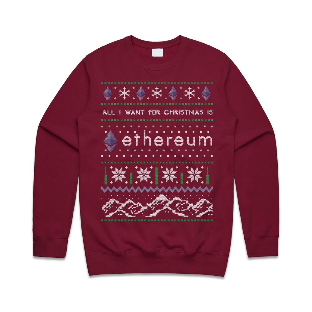 All I Want For Christmas Is ETH Jumper Sweater Sweatshirt Ethereum Crypto Cryptocurrency BTC Xmas Funny - 3.jpg
