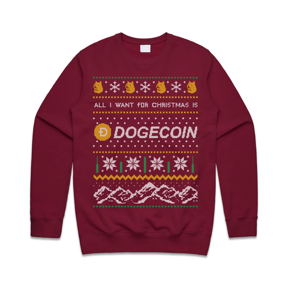 All I Want For Christmas Is Doge Jumper Sweater Sweatshirt Dogecoin Crypto Cryptocurrency BTC Xmas ETH - 2.jpg