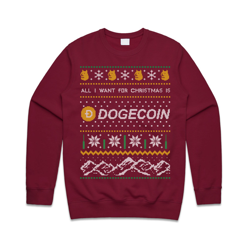 All I Want For Christmas Is Doge Jumper Sweater Sweatshirt Dogecoin Crypto Cryptocurrency BTC Xmas ETH - 2.jpg