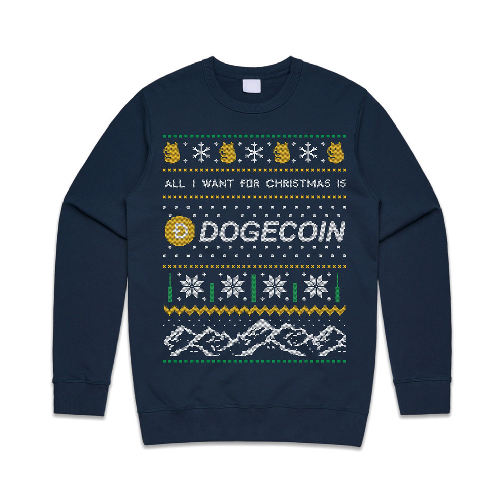 All I Want For Christmas Is Doge Jumper Sweater Sweatshirt Dogecoin Crypto Cryptocurrency BTC Xmas ETH - 3.jpg