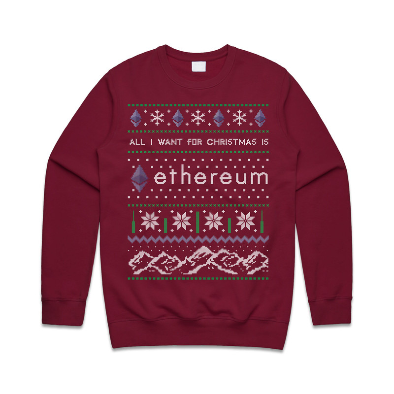 All I Want For Christmas Is ETH Jumper Sweater Sweatshirt Ethereum Crypto Cryptocurrency BTC Xmas Funny - 3.jpg