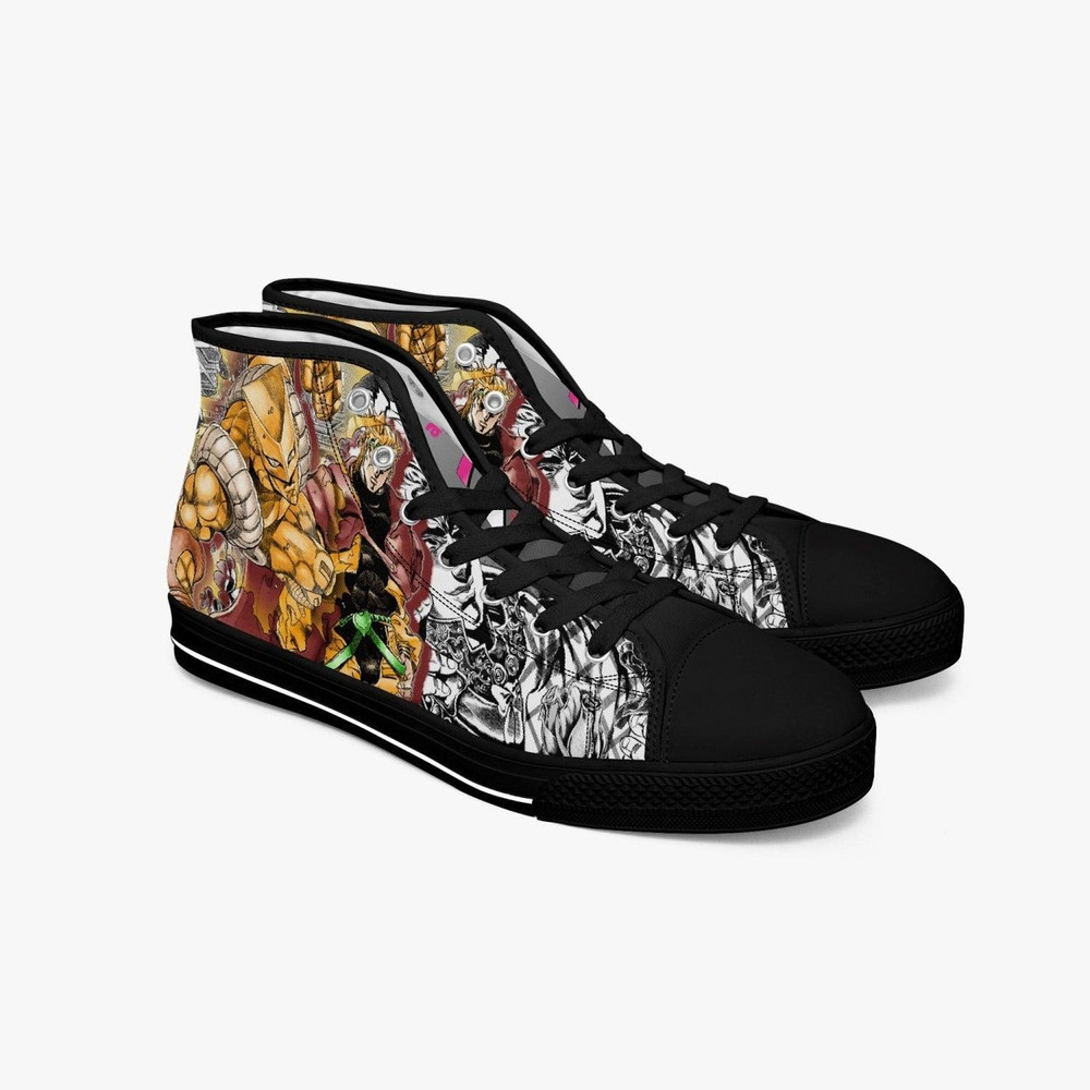 JoJos Bizarre Adventure Dio Brando High Canvas Shoes for Fan, JoJos Bizarre Adventure Dio Brando High Canvas Shoes Sneaker