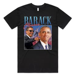 barack obama homage t-shirt tee top funny us president icon 2020 election 90s vintage