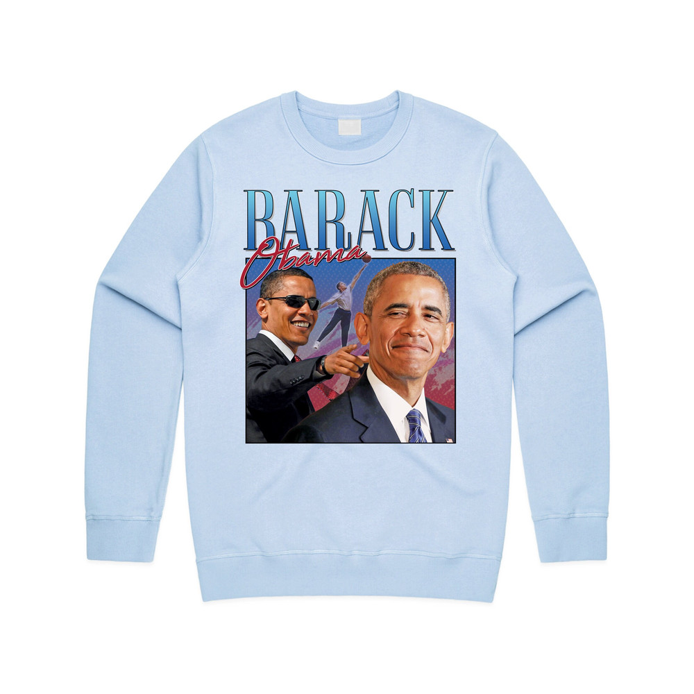 Barack Obama Homage Jumper Sweater Sweatshirt Funny US President Icon 2020 Election 90’s Vintage - 4.jpg