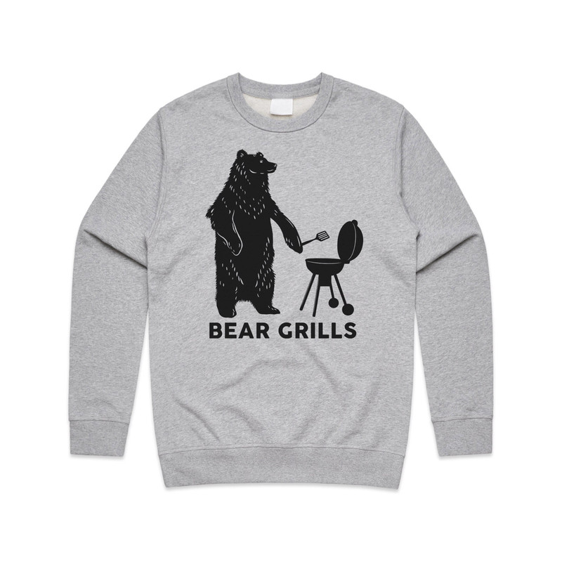 Bear Grills Jumper Sweater Sweatshirt Funny Parody BBQ Barbecue Cooking Gift Dad Joke - 1.jpg