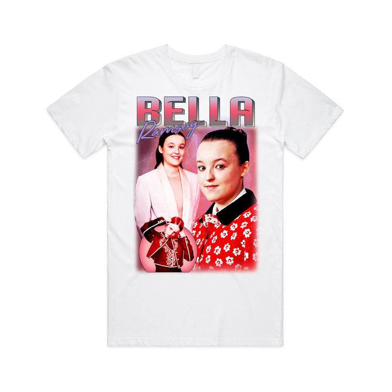 Bella Ramsey Homage T-shirt Tee Top TV Show Gift Icon Retro 90's Mens Womens - 6.jpg