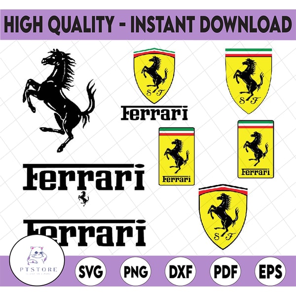 Ferrari Logo Vector Free Download