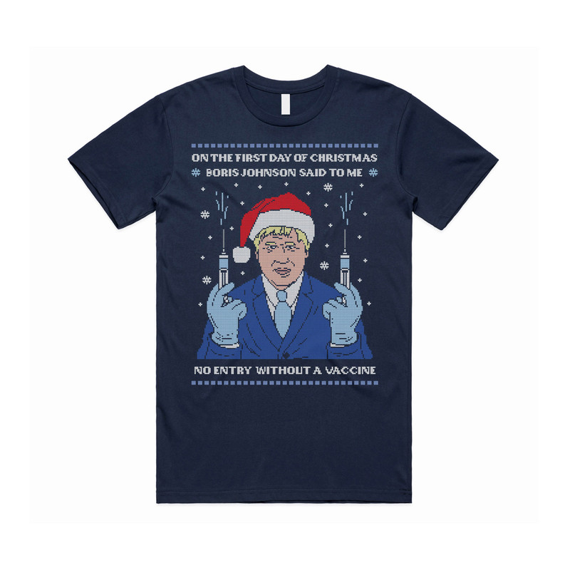 Boris Johnson Vaccine T-shirt Tee Top Funny Lockdown Vaccinated Vaccine Politics Politician Passport - 1.jpg