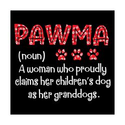pawma noun svg, family svg, pawma svg, noun svg, pawma meanings svg, dogs paw svg, granddogs svg, mom gift svg, holiday