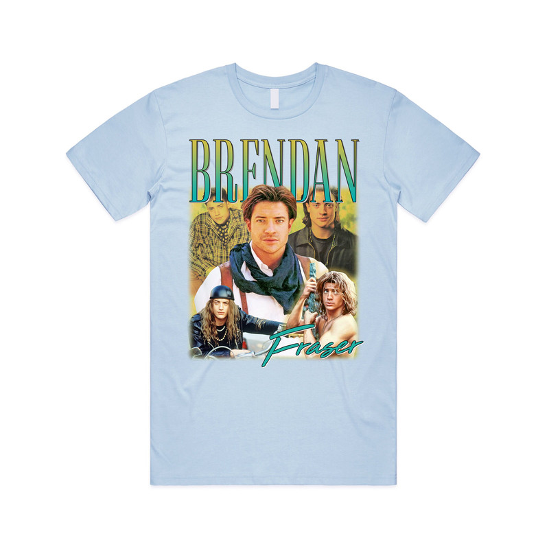 Brendan Fraser Homage T-shirt Tee Top Funny Retro 90s Gift TV Show Men’s Women’s - 4.jpg