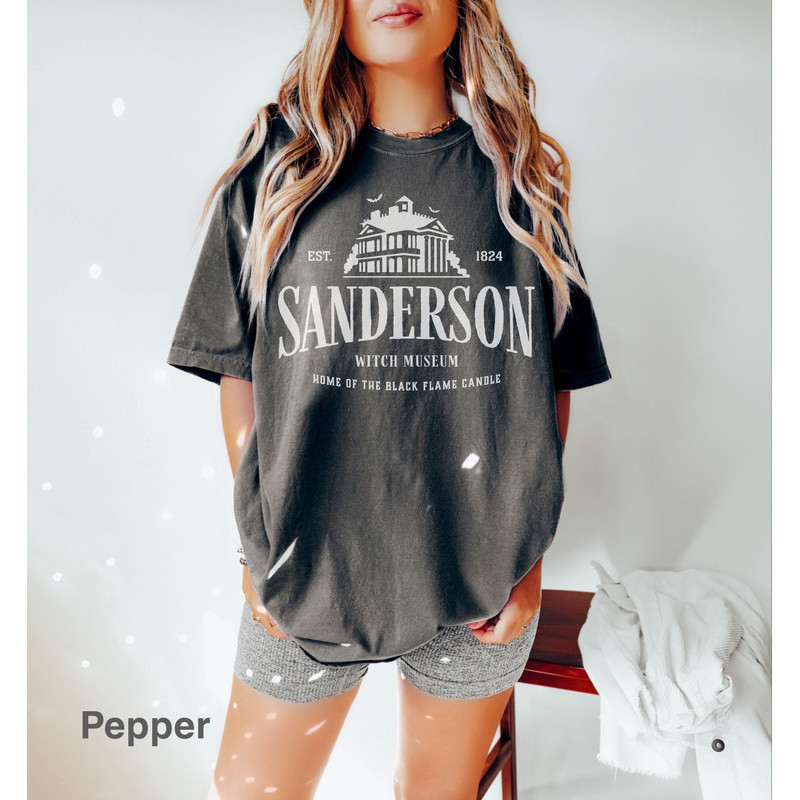Comfort Colors, Sanderson Witch Museum t shirt, Witches tee, Witch Museum t-shirt, Halloween Gift, Black Flame tee, Sanderson Sisters shirt - 1.jpg