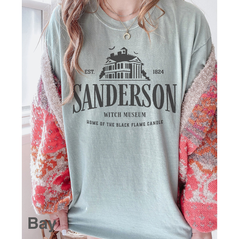 Comfort Colors, Sanderson Witch Museum t shirt, Witches tee, Witch Museum t-shirt, Halloween Gift, Black Flame tee, Sanderson Sisters shirt - 3.jpg